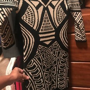 Forever 21 bondage dress in asymmetrical print